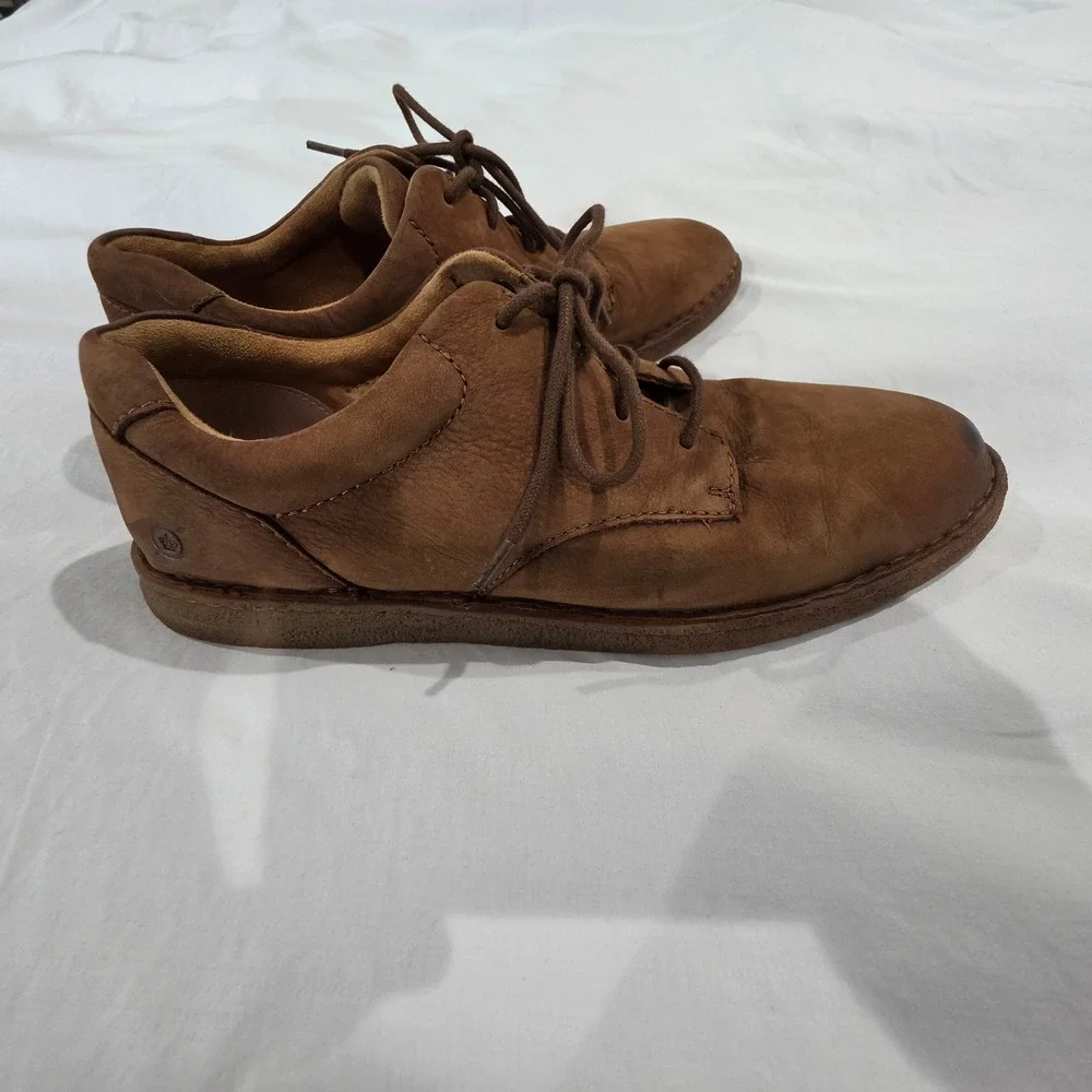 Born Leather Oxford Shoes Mens 11.5 Brown Good Hand Crafted BM0003457
